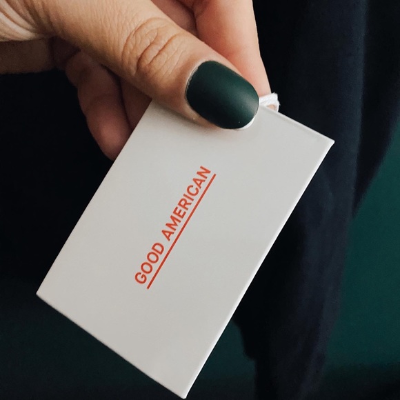 NWT good american cold shoulder sweatshirt - Picture 2 of 7